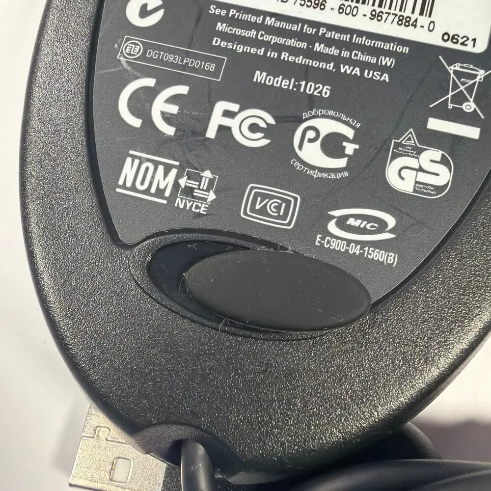 Microsoft Wireless Optical Mouse Receiver 3.0 Model 1026 USB Receiver Black